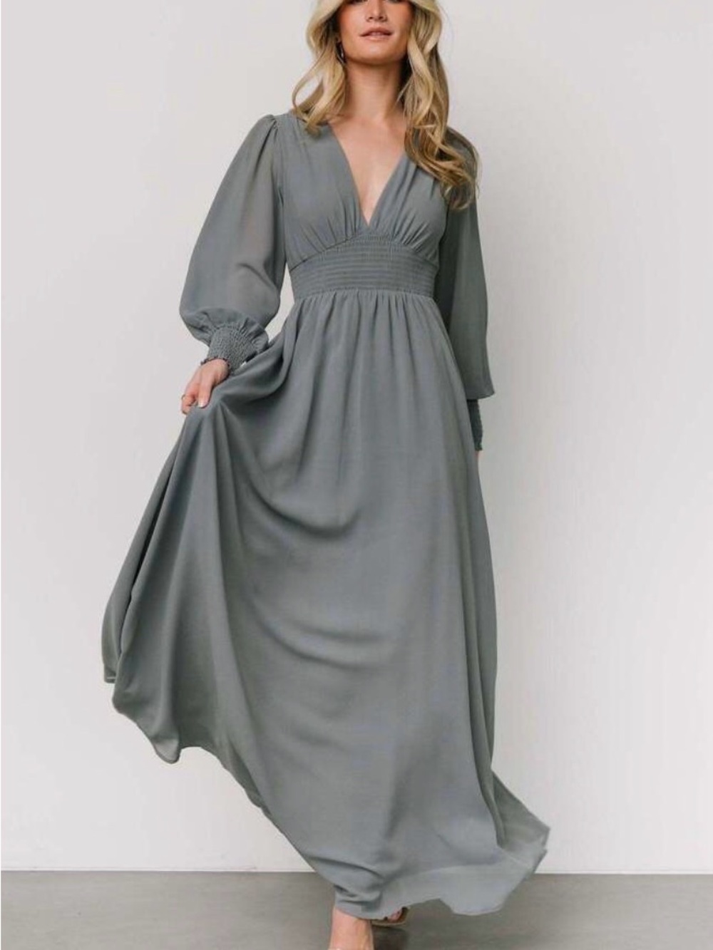 Baltic Born Blue Olivia Maxi Dress sz M